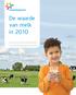 De waarde van melk in 2010