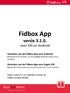Fidbox App versie 3.1.0. voor ios en Android