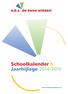 Schoolkalender & Jaarbijlage 2014/2015