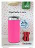 21% Great taste in waste. korting* (zie ook achterzijde) * Actie geldig t.e.m. 31 oktober 2013. Extra voorwaarden zie achterzijde.