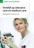 Verblijf op intensive care en medium care