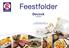 Feestfolder. Decock. Knokke. Onze kaart voor een geslaagd eindejaar 2014-2015