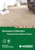 Exclusive Collection. Massief parket in Eiken en Exoten. Solid wood for Indoor & Outdoor