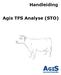 Handleiding. Agis TFS Analyse (STO)