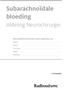 SubarachnoÏdale bloeding