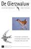 De Gierzwaluw. Broedvogels in de Brettenzone Broedvogelinventarisaties in 2009 Resultaten MUS-project 2008 NR 4 M A A R T 2 0 1 0