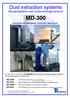 MD-300 AFZUIGUNIT OP ONDERDRUK, CAPACITEIT 8000 M³/UUR