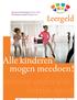 Meerjarenbeleidsplan 2015-2017 Stichting Leergeld Gemert e.o.