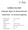 ALBEDA COLLEGE. Lifestyle, Sport en Entertainment. Onderwijs - en examenregeling