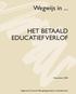 HET BETAALD EDUCATIEF VERLOF