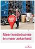 Meer kredietruimte èn meer zekerheid