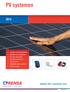 PV systemen. PV systemen. Oskomera Solar Power Solutions (OSPS) Wegens de toenemende vraag naar groene energie en CO 2 besparende