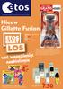 LOS 4.- met waanzinnige aanbiedingen. Nieuw Gillette Fusion 7.50 ETOS GAAT 3 VOOR. Alleen bij Etos GRATIS. USB-stick