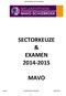 SECTORKEUZE & EXAMEN 2014-2015 MAVO