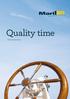 Quality time. informatie brochure