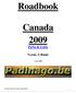 Roadbook. Canada 2009