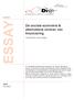 Essay. De sociale economie & alternatieve vormen van financiering. Voorbeelden uit de praktijk E 2012.02