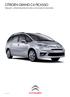 Citroën Grand C4 Picasso. Prijslijst, uitrustingspecificaties & technische gegevens