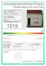 1216 De energiescore laat toe om de energiezuinigheid van woningen te vergelijken.