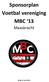 Sponsorplan Voetbal vereniging MBC 13. Maasbracht