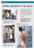 Lekker genieten in de sauna