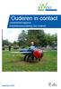 Ouderen in contact Advertentiemagazine Activiteitenbemiddeling voor ouderen