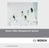 Bosch Video Management System. Configuratiehandleiding