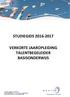 STUDIEGIDS 2016-2017 VERKORTE JAAROPLEIDING TALENTBEGELEIDER BASISONDERWIJS