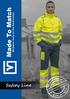 Made To Match. Workwear made for the Professional. Safety Line