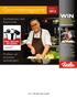 Gourmetmagazine Najaar WIN. vitavit. Kookbelevenis met Edwin Vinke. Profi teer van exclusieve aanbiedingen! PAG.4 SNEL, GEZOND EN LEKKER