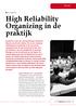 High Reliability Organizing in de praktijk