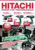 HITACHI POWER FOR PROFESSIONALS WR16SE(WA) SLAGMOERAANZETTER 370 W / 360 Nm / 1/2 NIEUW! 369,- 446,49 incl BTW