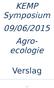 KEMP Symposium 09/06/2015 Agroecologie