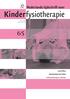 Nederlands tijdschrift voor. Kinderfysiotherapie. juni 2010 jaargang 22. Learn2Move Afscheidscollege Paul Helders Kinderfysiotherapie en obesitas?