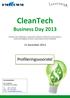 CleanTech. Business Day 2013. Profileringsvoorstel. 11 december 2013