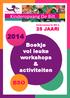 Boekje vol leuke workshops & activiteiten
