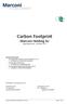 Carbon Footprint Marconi Holding bv Rapportage januari december 2014