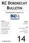 KC DORDRECHT BULLETIN