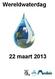 Wereldwaterdag 22 maart 2013