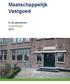 Maatschappelijk Vastgoed. in de gemeente Vlaardingen 2012