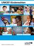 UNICEF Kinderrechten SPORT EN VRIJE TIJD GELIJKE BEHANDELING VOEDING FAMILIE GEZONDHEIDSZORG ONDERWIJS SCHOON WATER