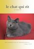 le chat qui rit De lachende kat Een nieuwsbrief voor de Chartreux liefhebber