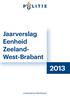 Jaarverslag Eenheid Zeeland- West-Brabant