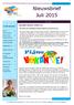 Nieuwsbrief Juli 2015