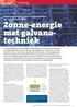 Zonne-energie met galvanotechniek