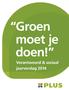 Groen moet je doen! Verantwoord & sociaal jaarverslag 2014
