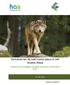 De komst van de wolf (Canis lupus) in Het Groene Woud. Analyse over de mogelijke vestiging van de wolf in Het Groene Woud. R.