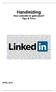 APRIL 2010. Handleiding Hoe LinkedIn te gebruiken? Tips & Trics