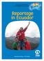 Lesmap voor de leerkracht 5 e en 6 e leerjaar Lager Onderwijs. Reportage in Ecuador. Mondiale Vorming - Plan België