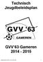 Technisch Jeugdbeleidsplan GVV 63 Gameren 2014-2015
